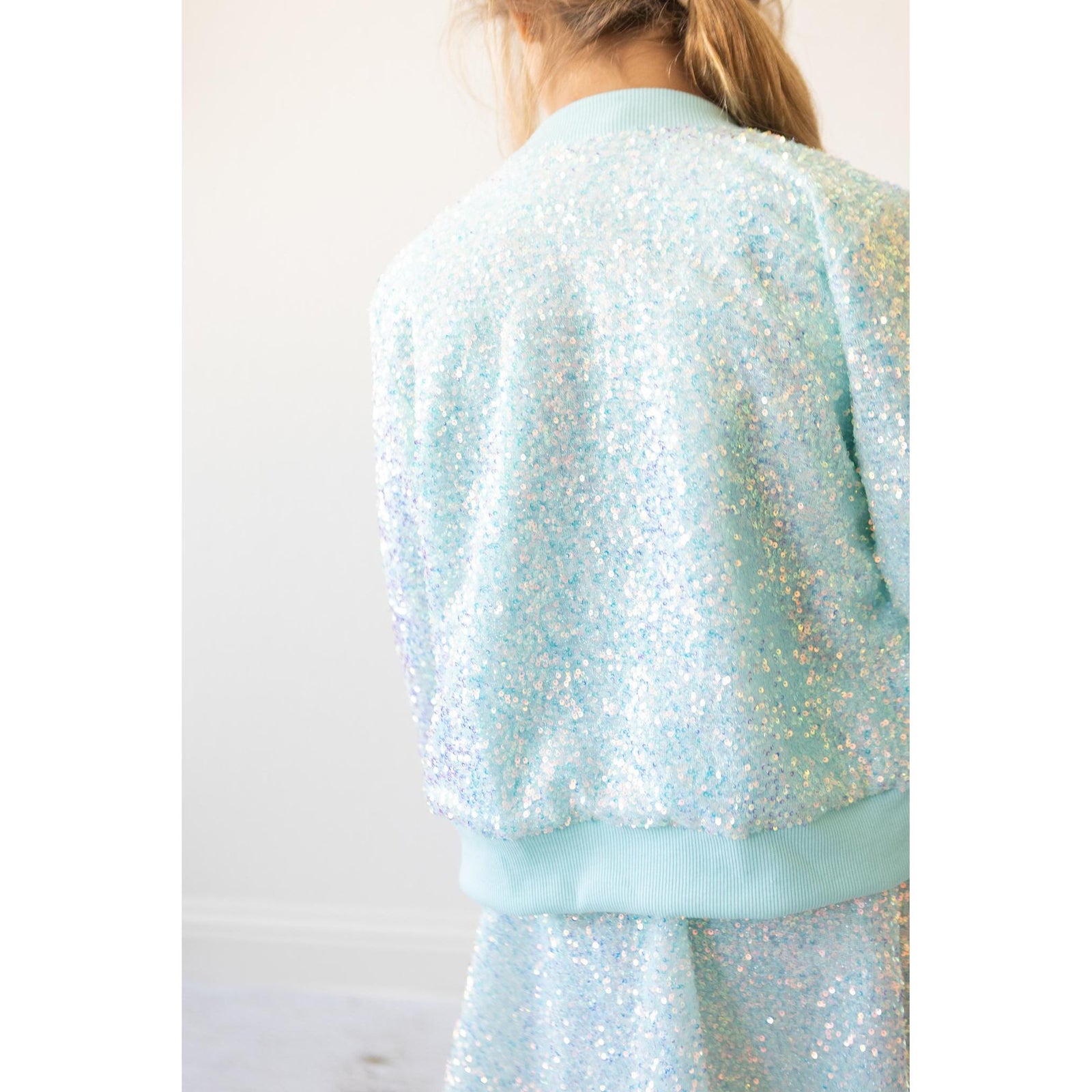 Aqua Sequin Jacket