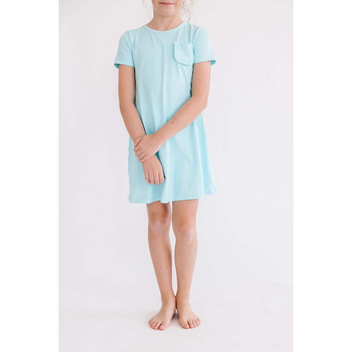 Aqua T-Shirt Dress