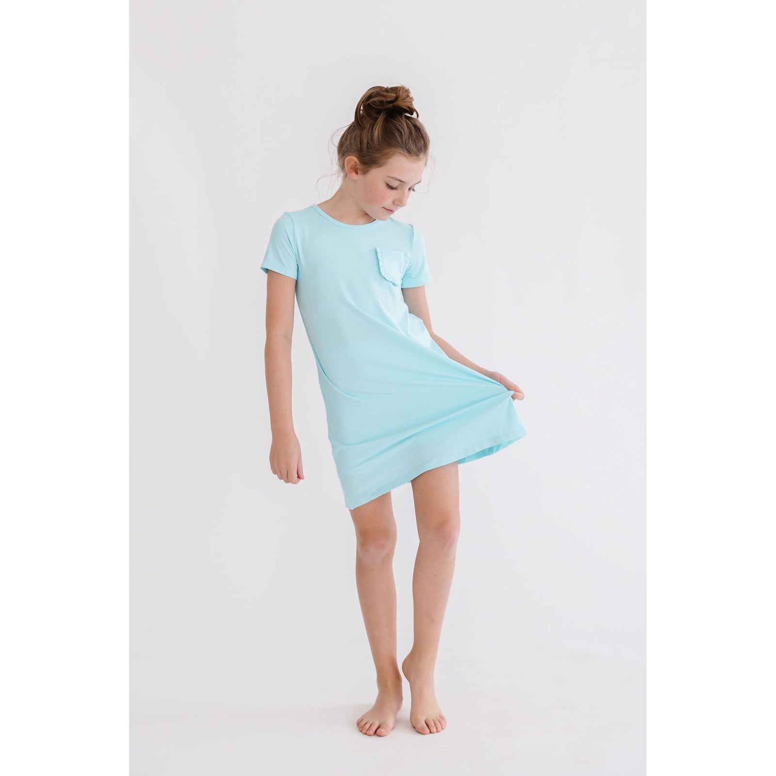 Aqua T-Shirt Dress
