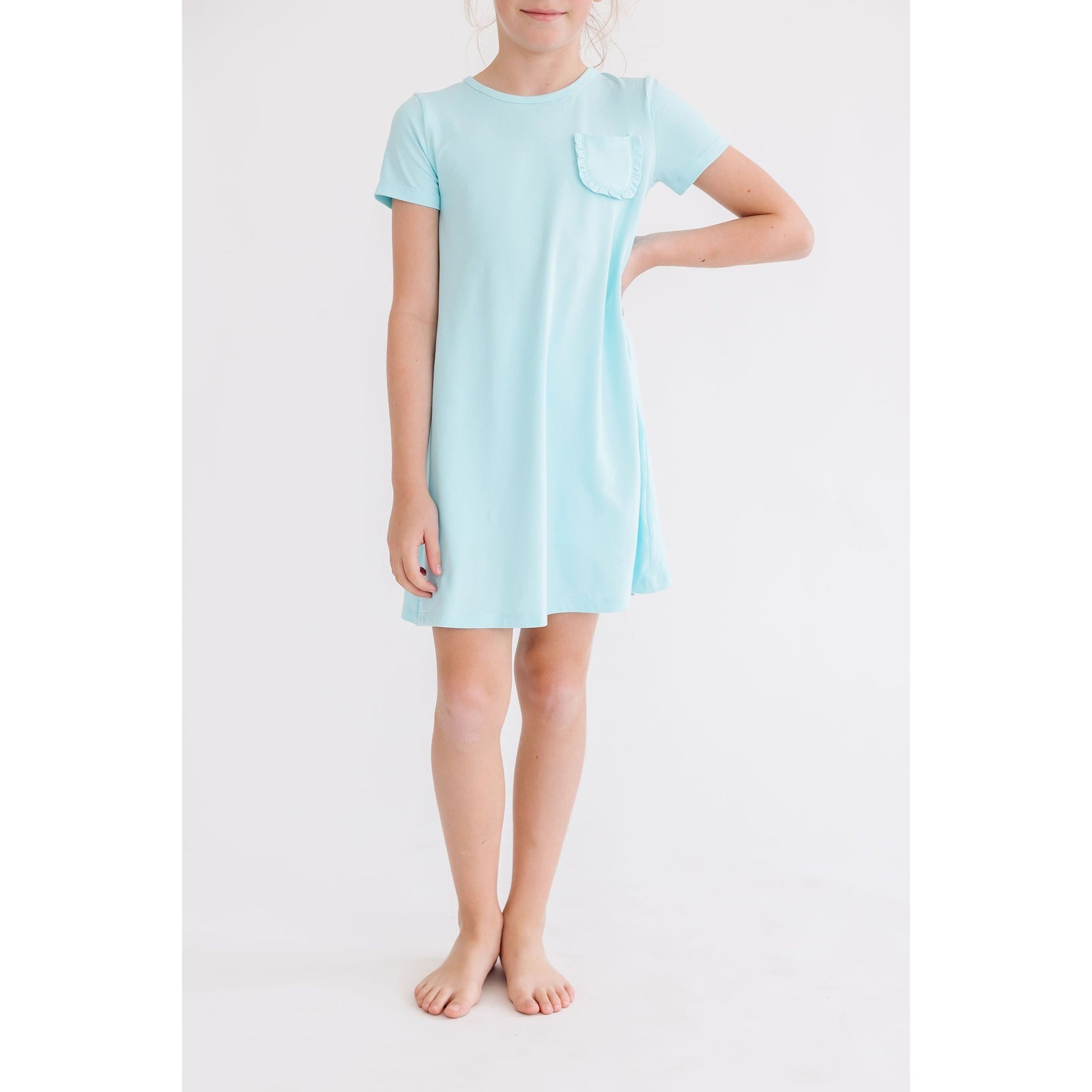 Aqua T-Shirt Dress