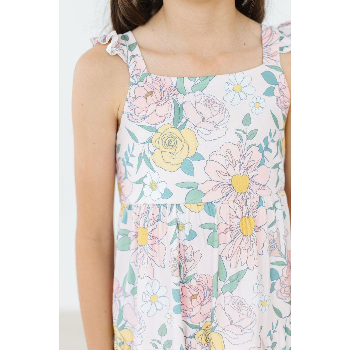 Autumn Breeze Ruffle Maxi Dress