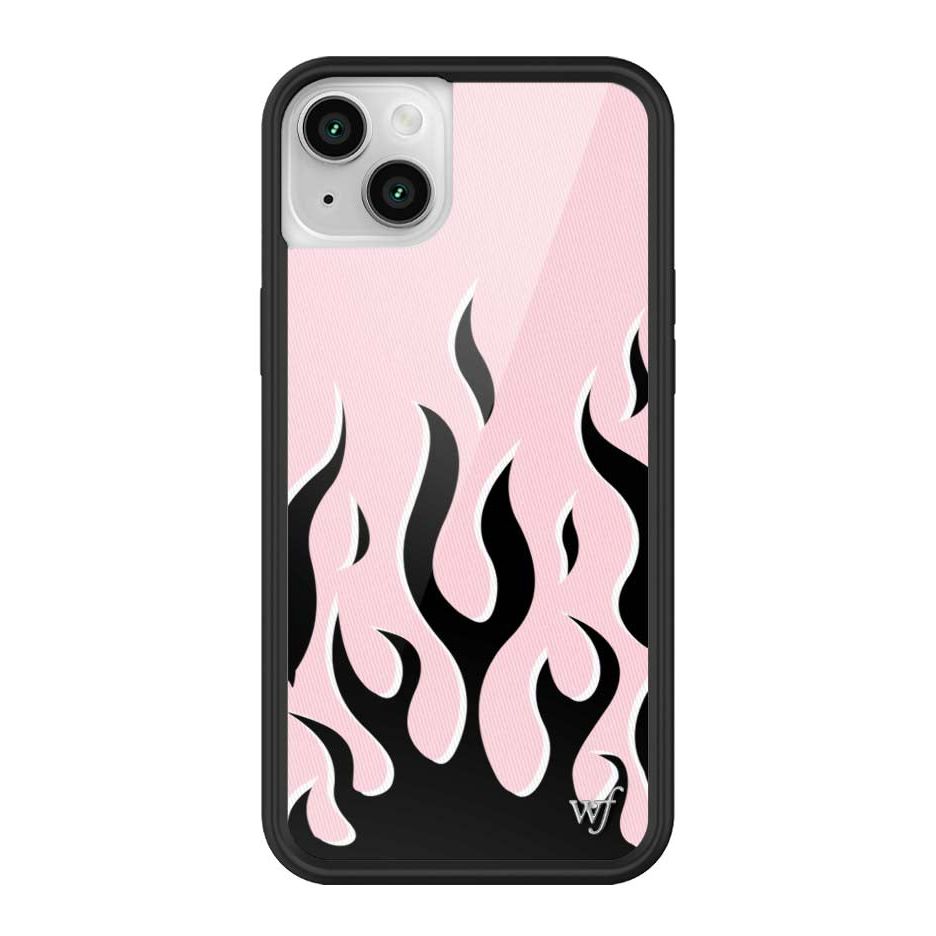 Flames | Pink & Black iPhone Case