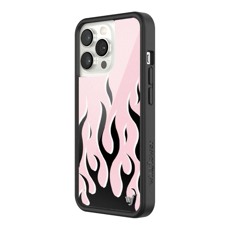 Flames | Pink & Black iPhone Case