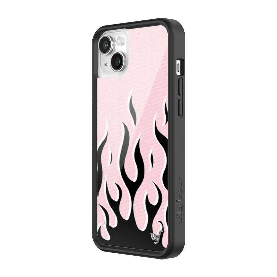 Flames | Pink & Black iPhone Case
