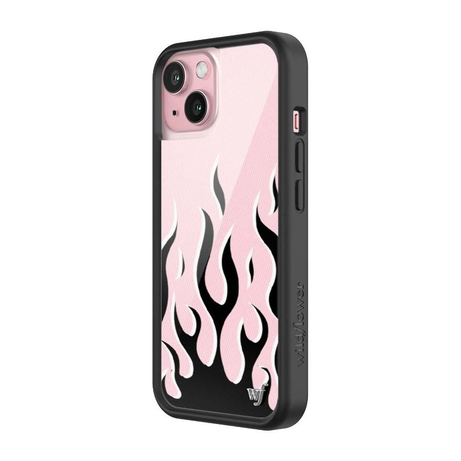 Flames | Pink & Black iPhone Case