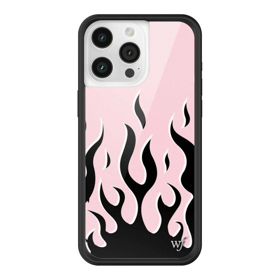Flames | Pink & Black iPhone Case