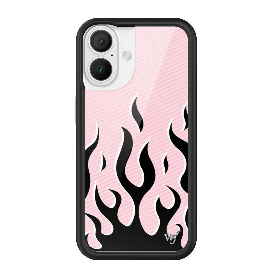 Flames | Pink & Black iPhone Case