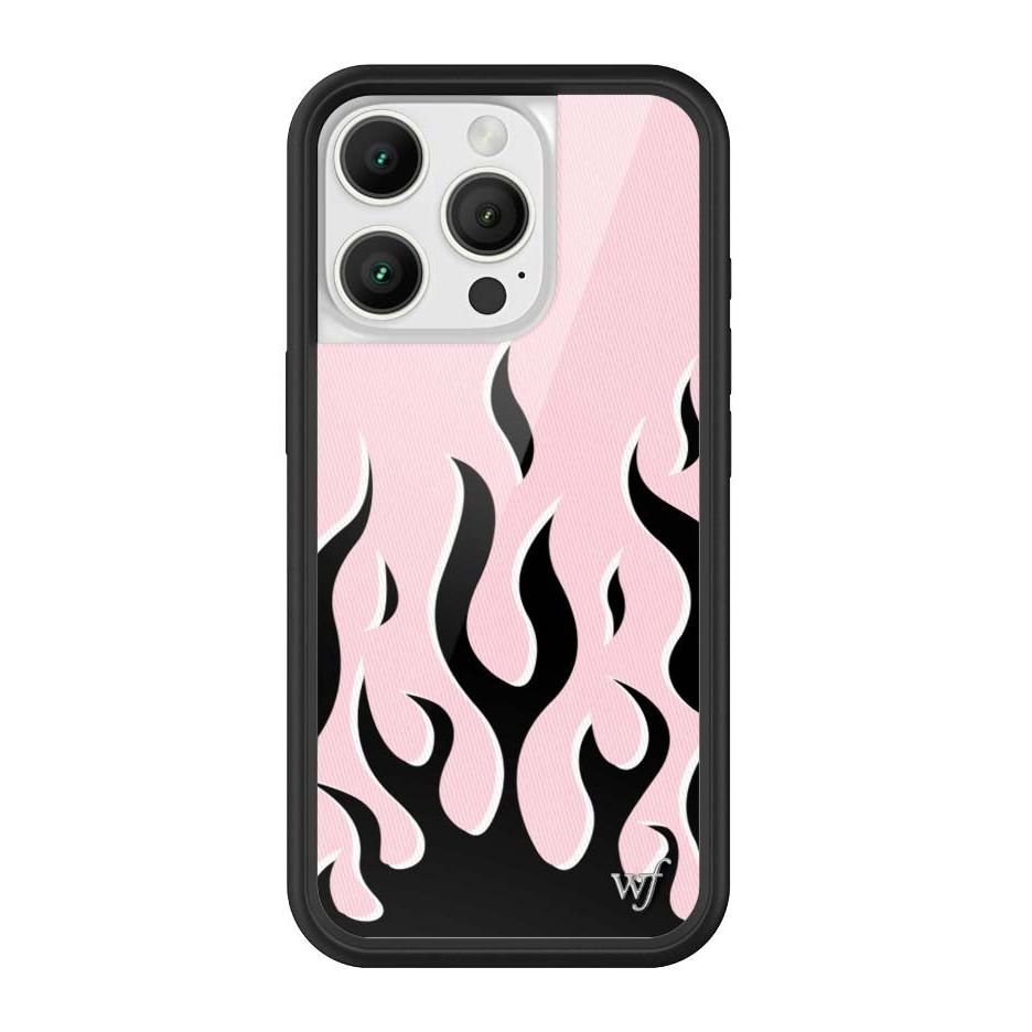 Flames | Pink & Black iPhone Case