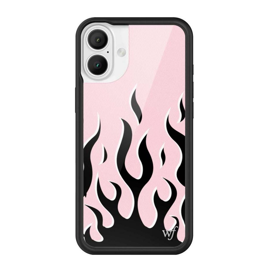 Flames | Pink & Black iPhone Case