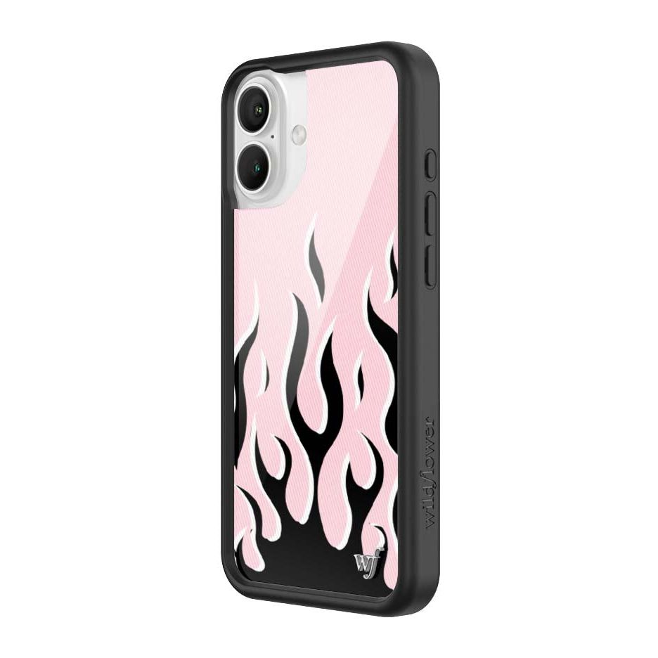 Flames | Pink & Black iPhone Case