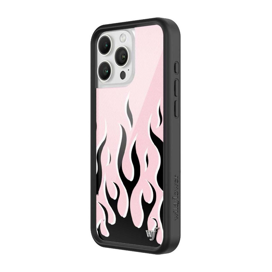 Flames | Pink & Black iPhone Case