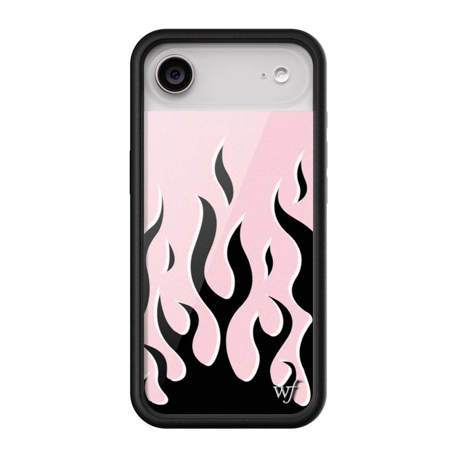 Flames | Pink & Black iPhone Case
