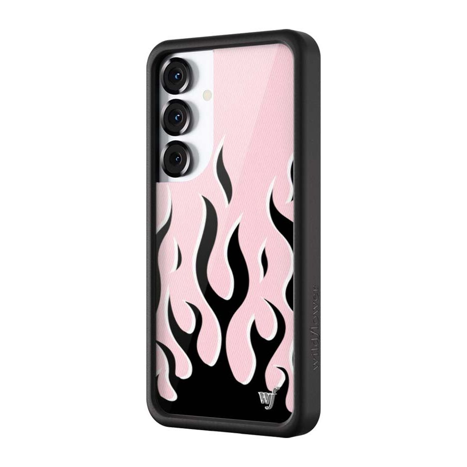 Flames | Pink & Black Samsung Galaxy Case