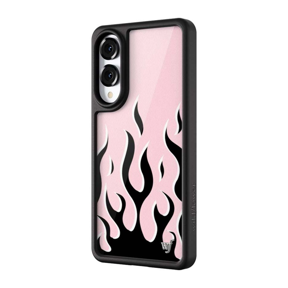 Flames | Pink & Black Samsung Galaxy Case