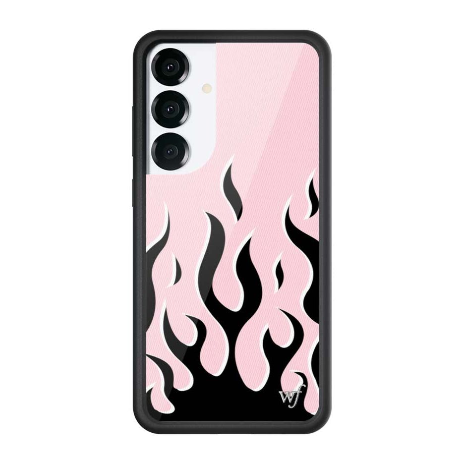Flames | Pink & Black Samsung Galaxy Case