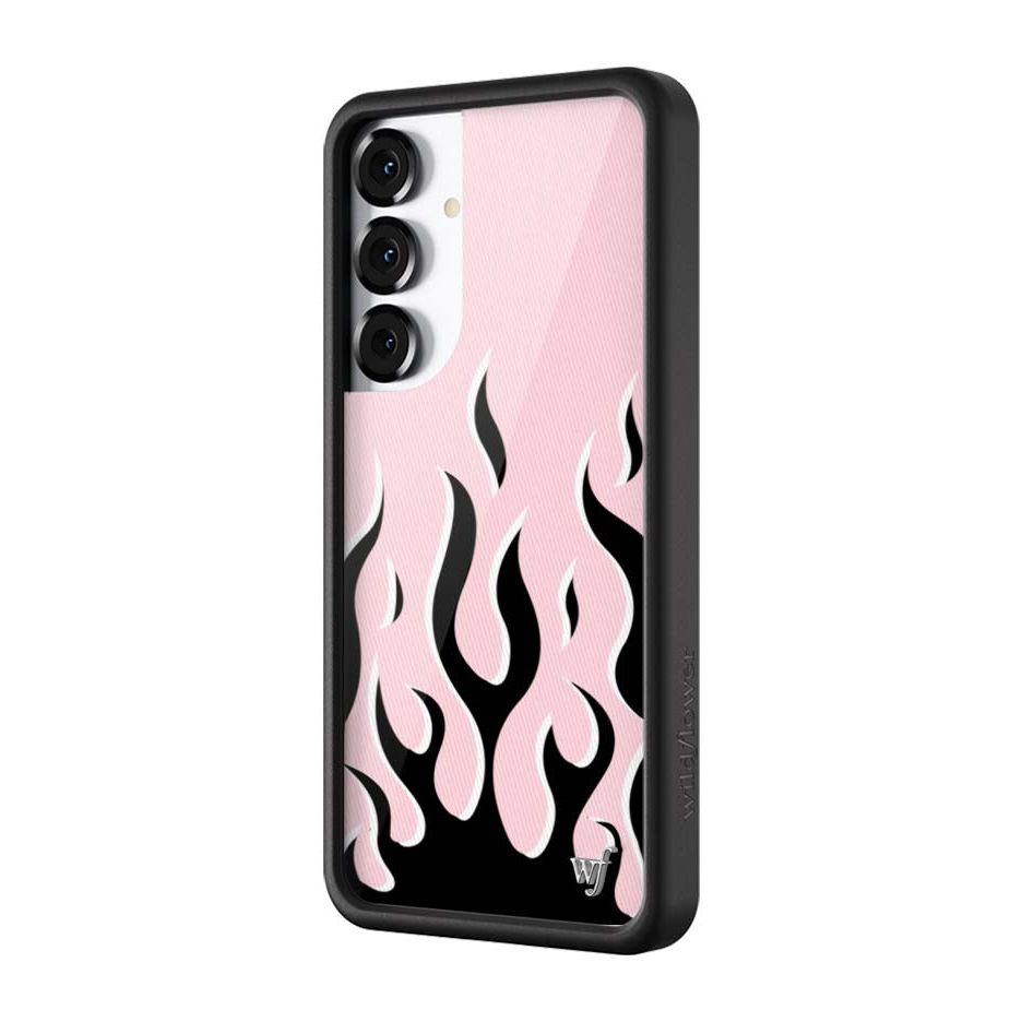 Flames | Pink & Black Samsung Galaxy Case
