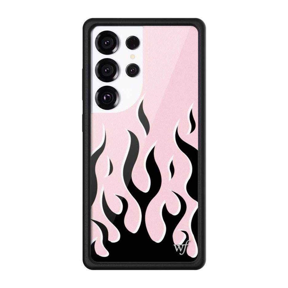 Flames | Pink & Black Samsung Galaxy Case