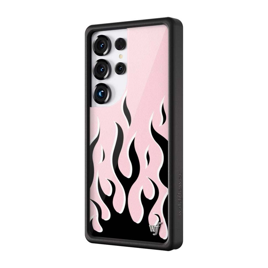 Flames | Pink & Black Samsung Galaxy Case