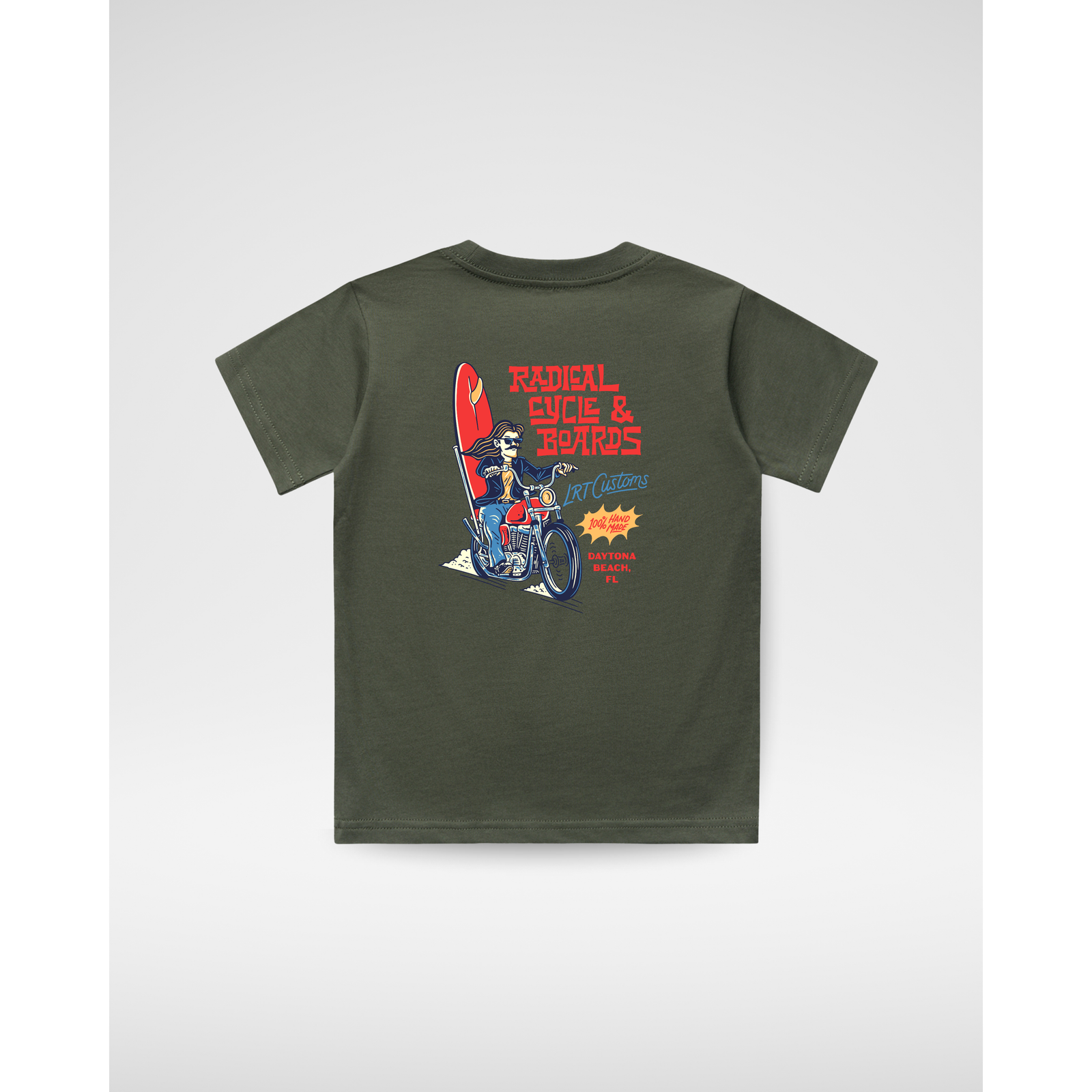 RADICAL CYCLE AND BOARDS TEE - CYPRESS