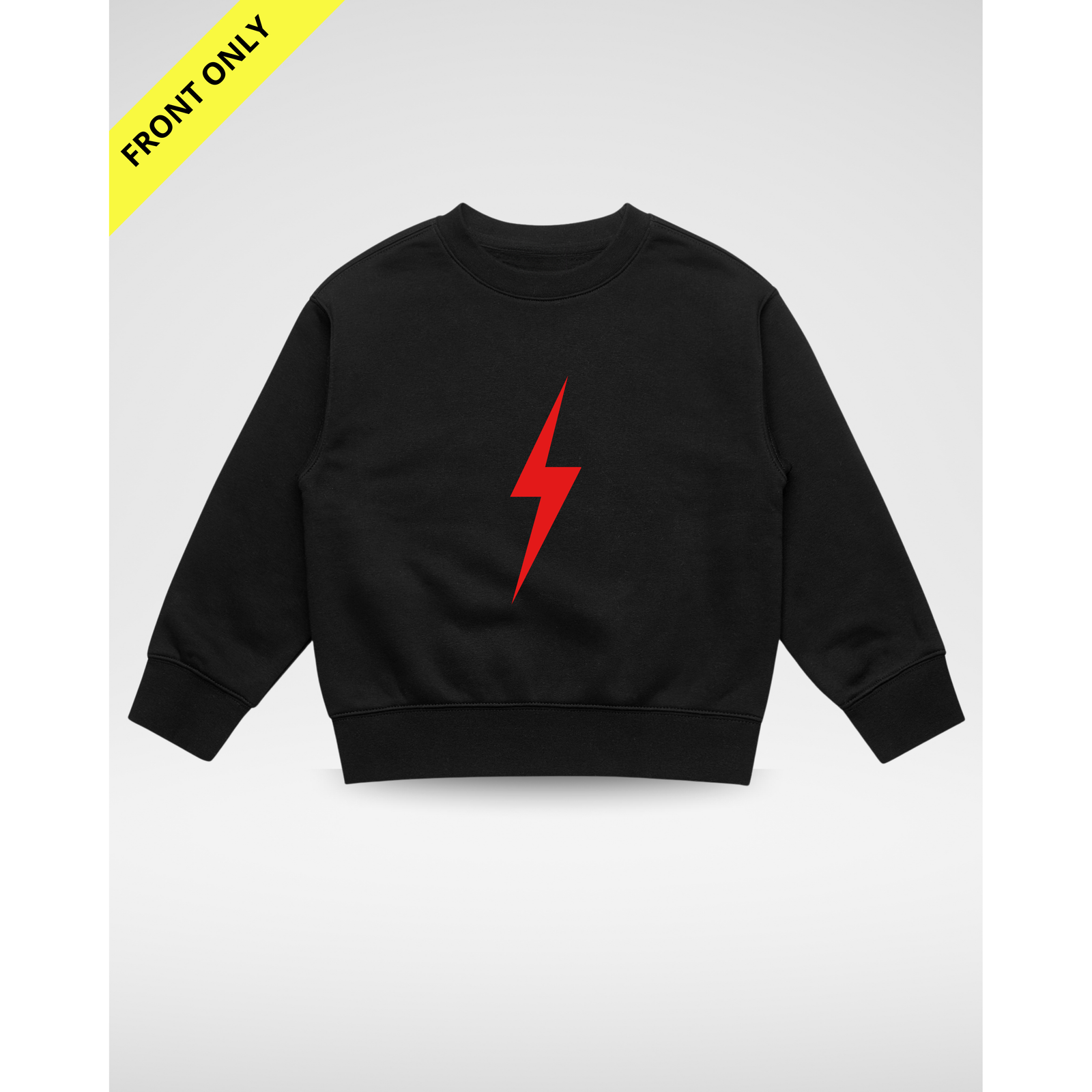 CRIMSON BOLT CREWNECK - BLACK