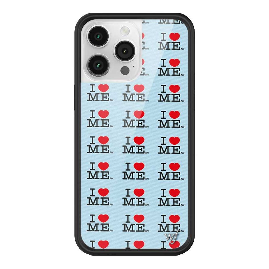 I Heart Me | Blue iPhone Case
