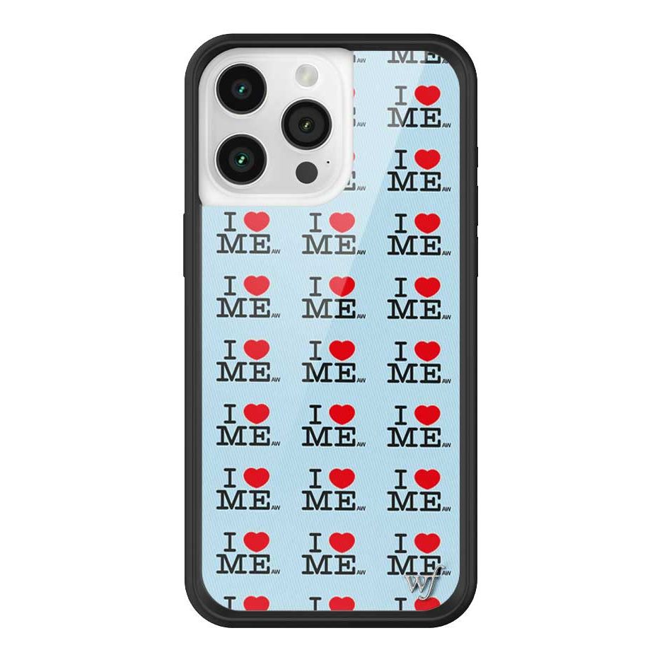 I Heart Me | Blue iPhone Case