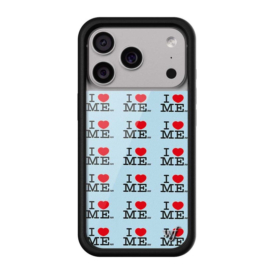 I Heart Me | Blue iPhone Case