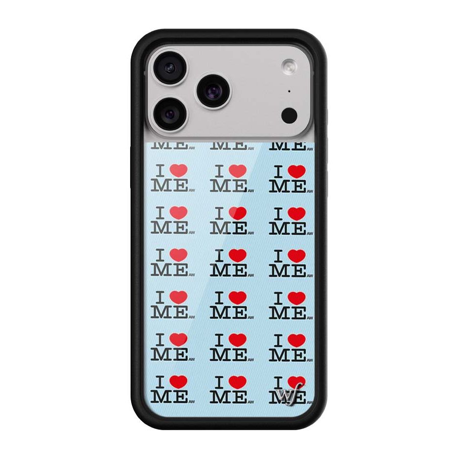 I Heart Me | Blue iPhone Case