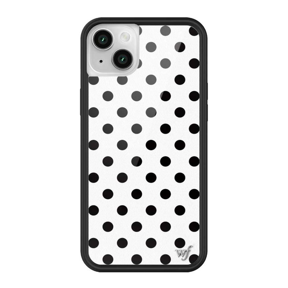 Polka Dot | White and Black iPhone Case