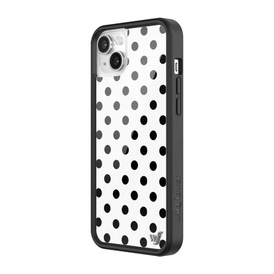 Polka Dot | White and Black iPhone Case