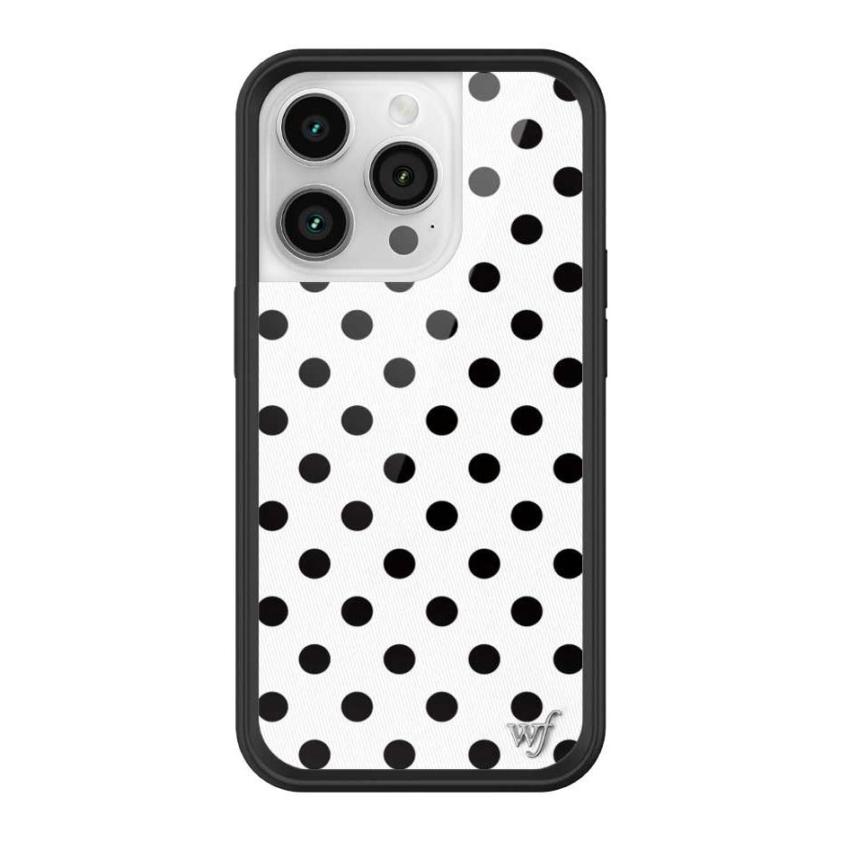 Polka Dot | White and Black iPhone Case
