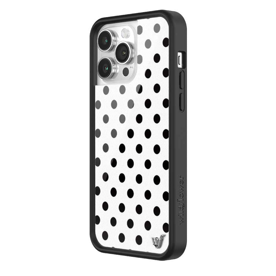 Polka Dot | White and Black iPhone Case