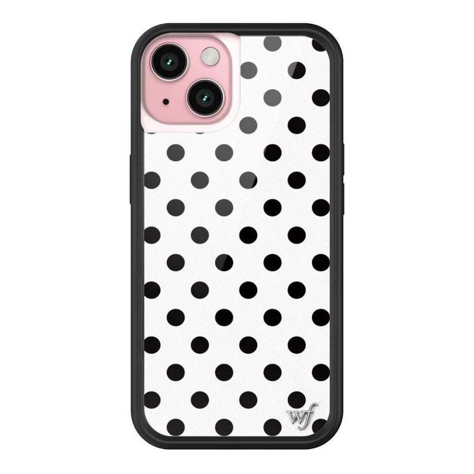 Polka Dot | White and Black iPhone Case
