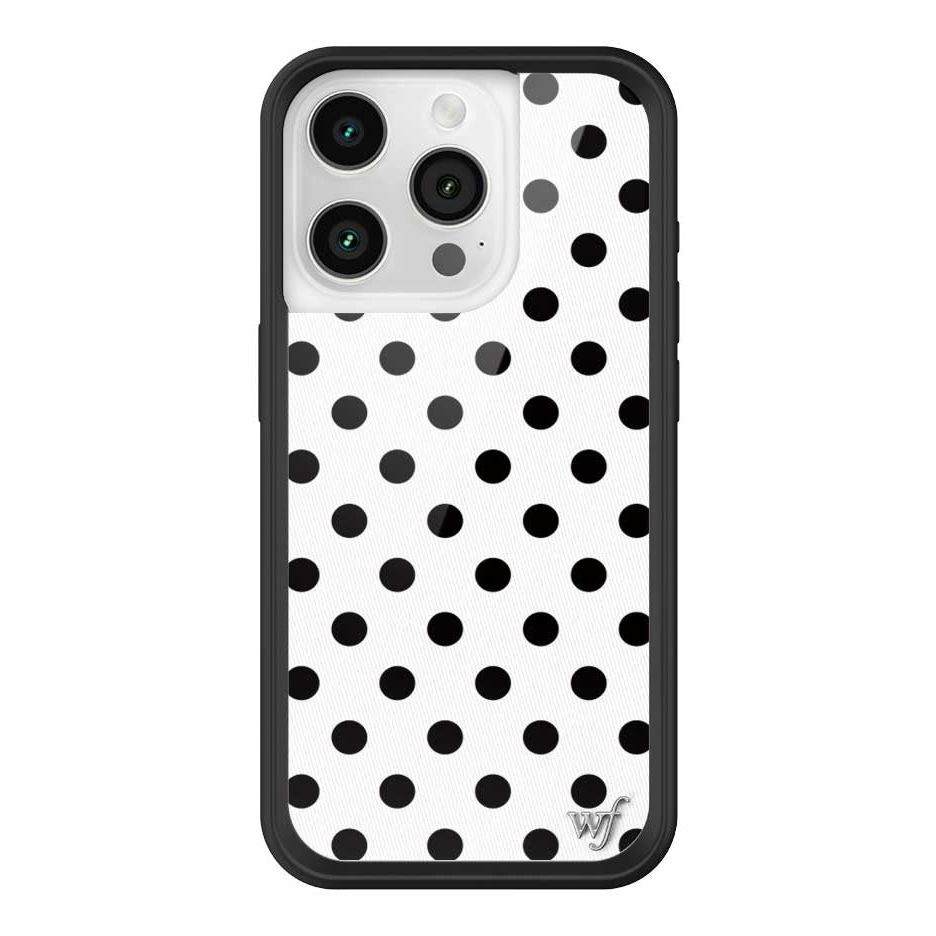Polka Dot | White and Black iPhone Case