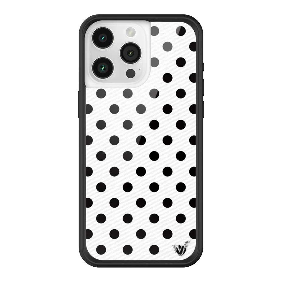 Polka Dot | White and Black iPhone Case