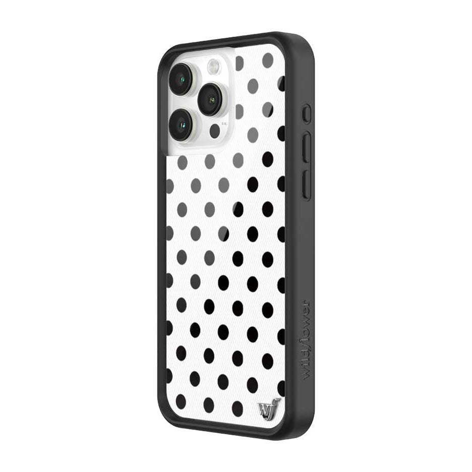 Polka Dot | White and Black iPhone Case
