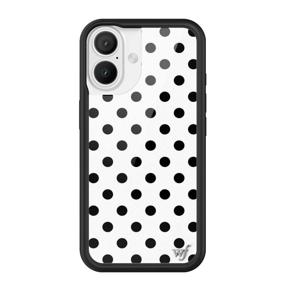 Polka Dot | White and Black iPhone Case