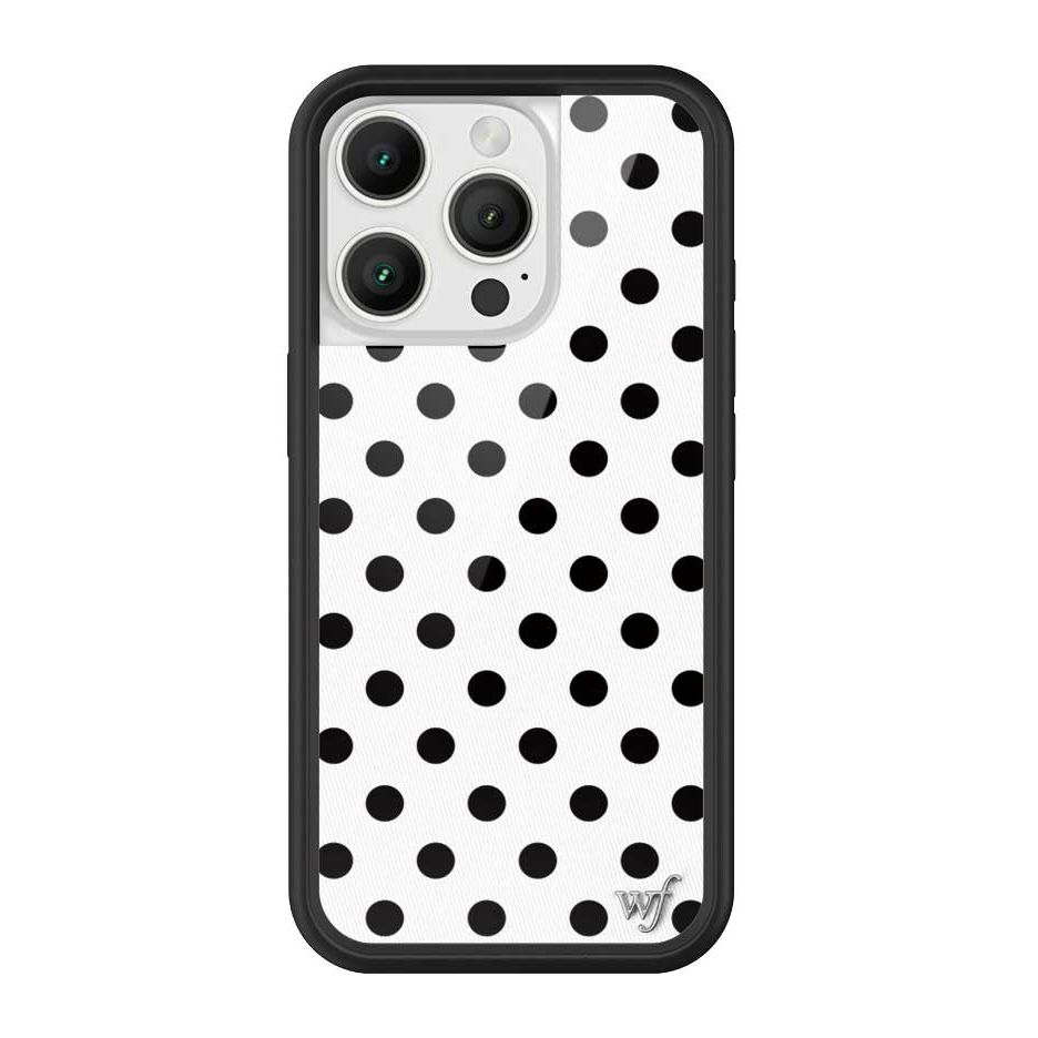 Polka Dot | White and Black iPhone Case
