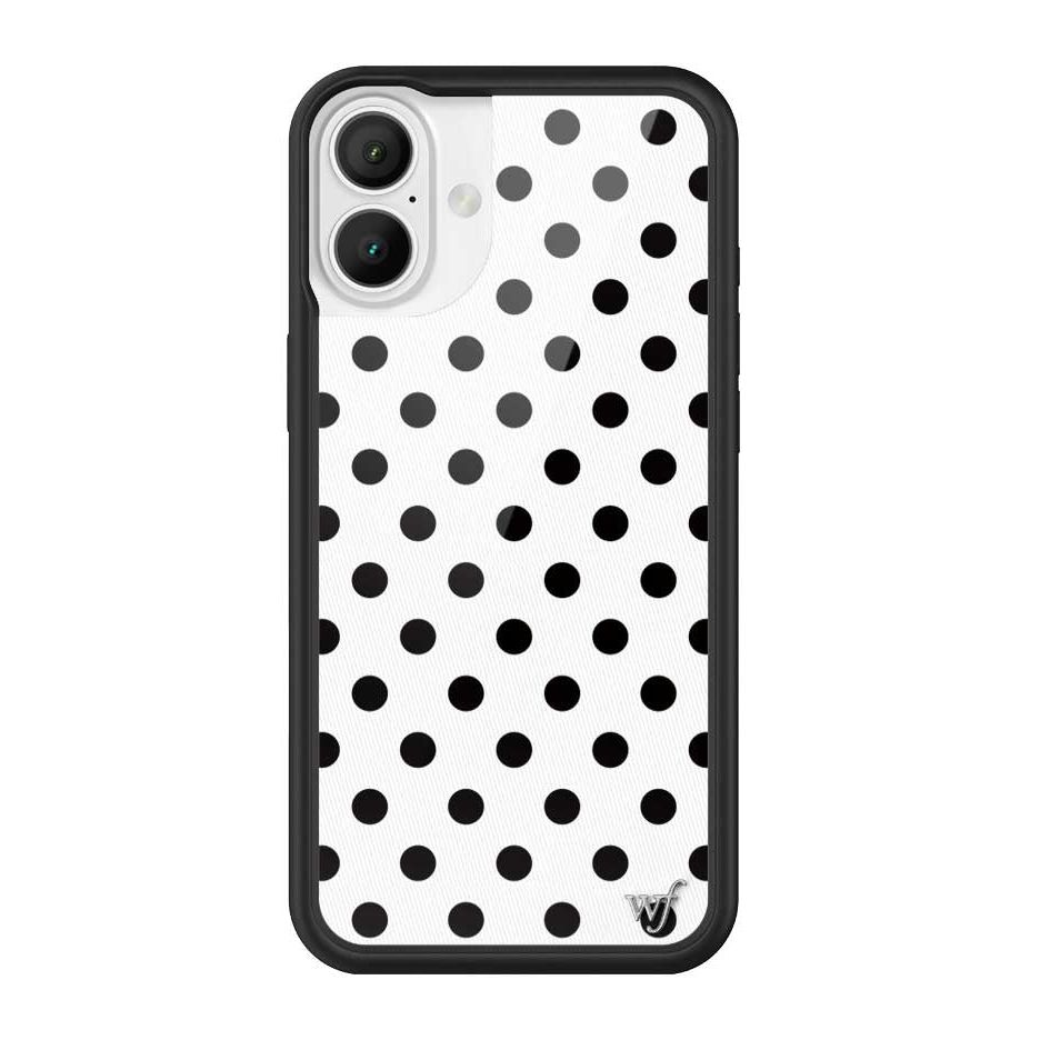Polka Dot | White and Black iPhone Case