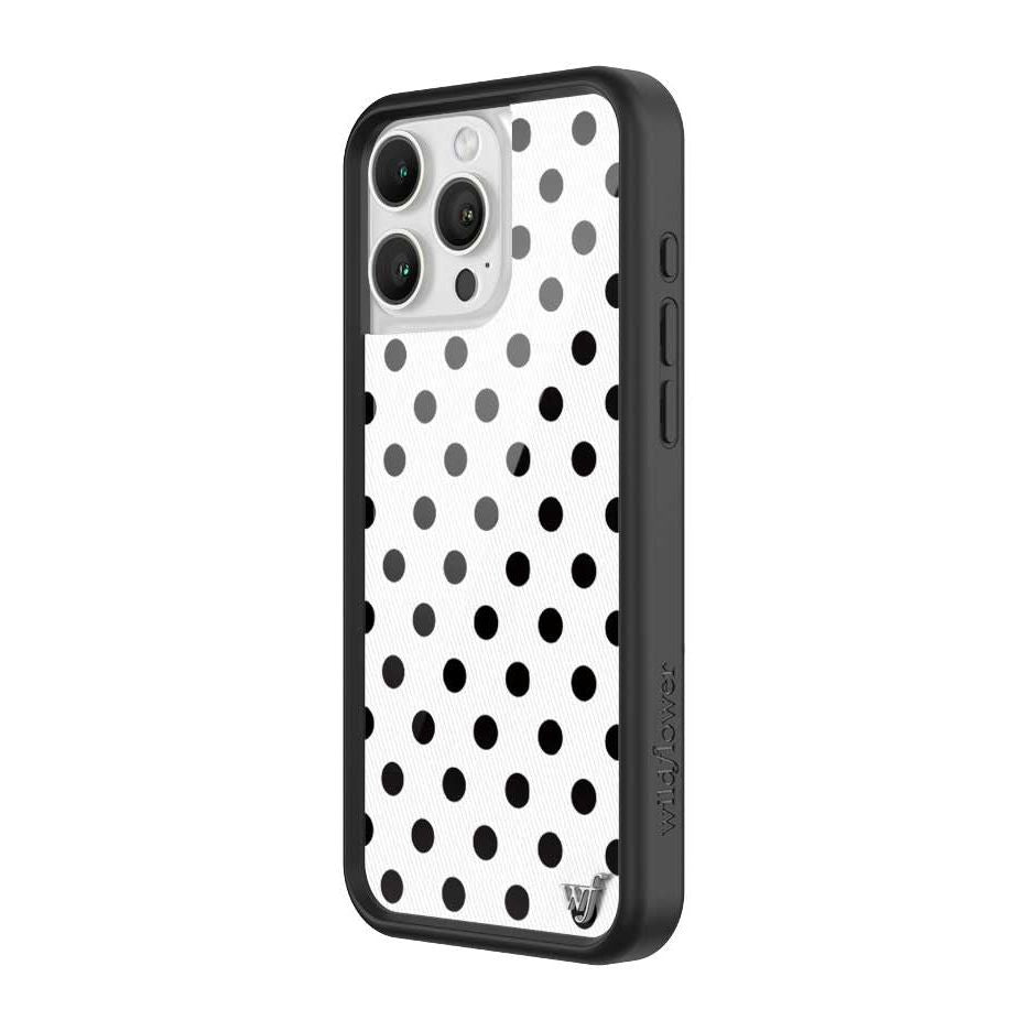 Polka Dot | White and Black iPhone Case