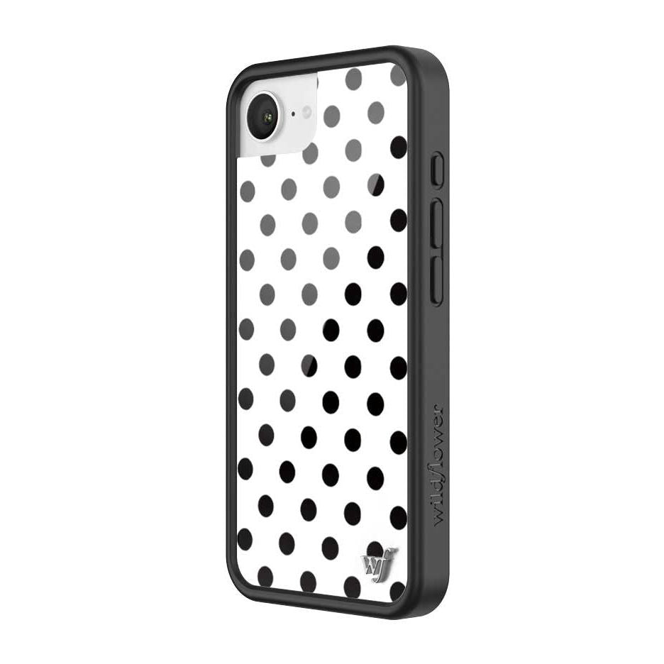 Polka Dot | White and Black iPhone Case