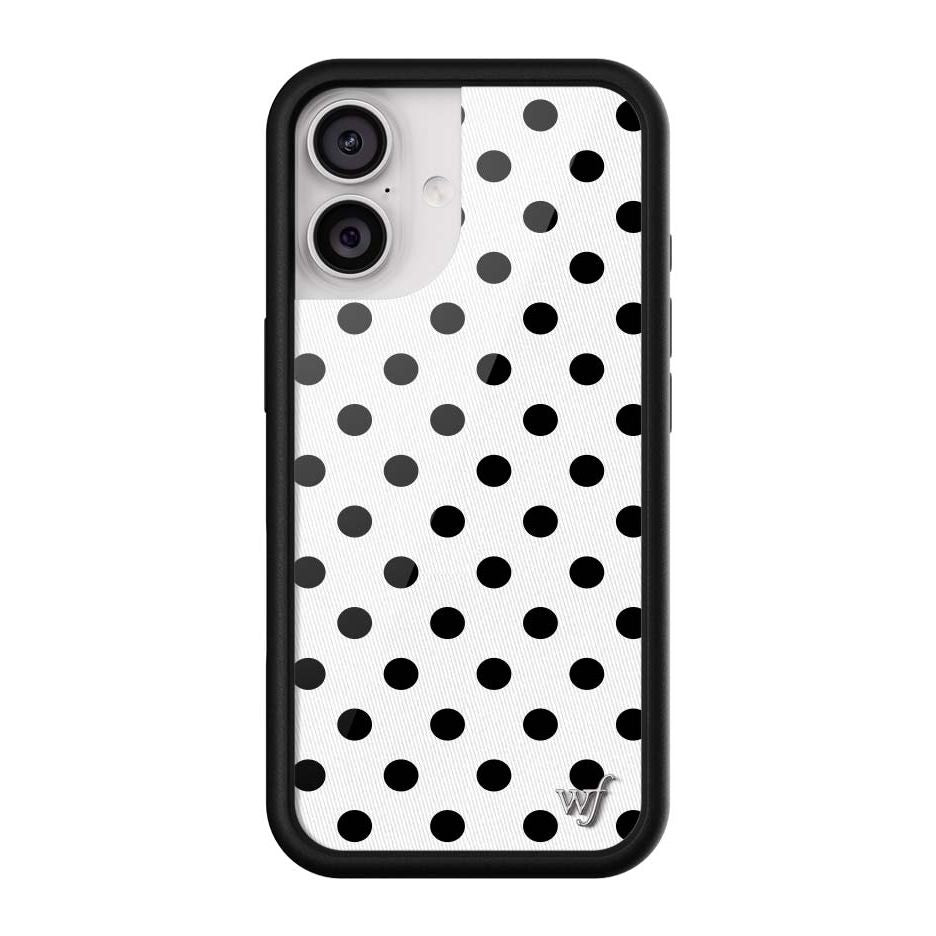 Polka Dot | White and Black iPhone Case