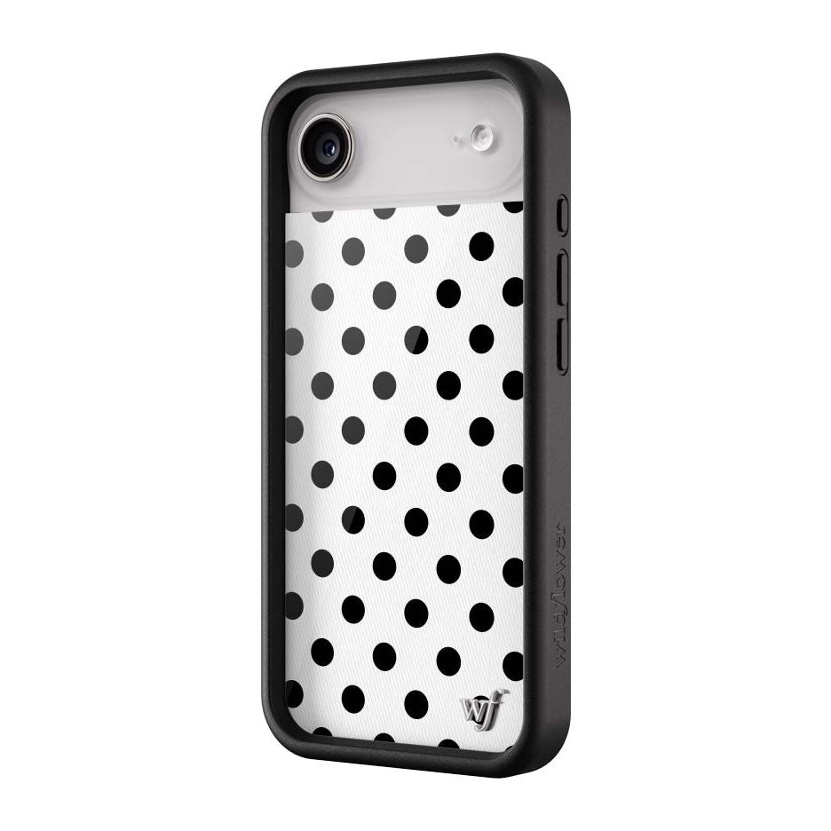 Polka Dot | White and Black iPhone Case