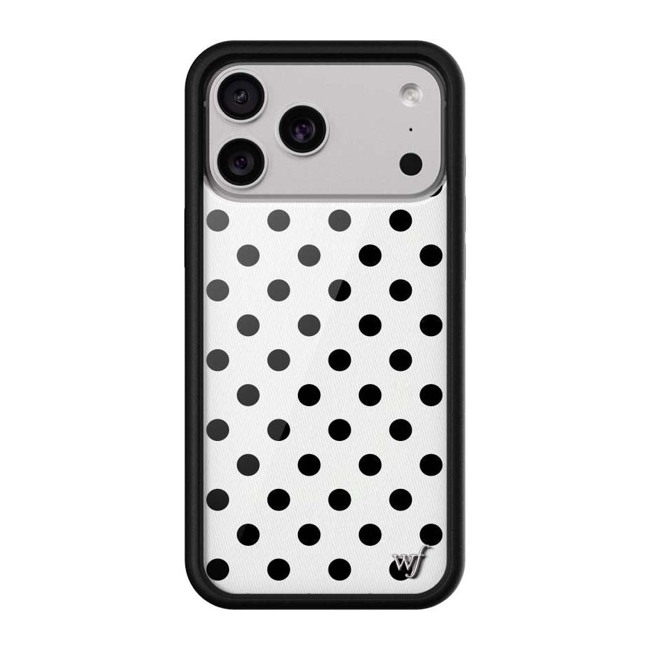 Polka Dot | White and Black iPhone Case