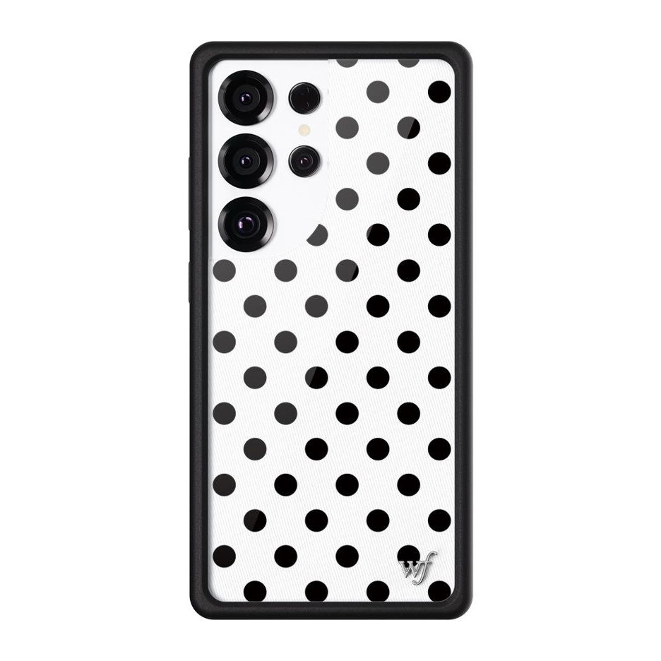 Polka Dot | White and Black Samsung Galaxy Case