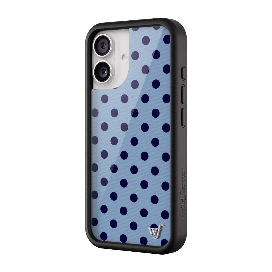 Polka Dot | Blue and Navy Blue iPhone Case