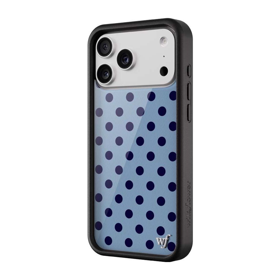 Polka Dot | Blue and Navy Blue iPhone Case