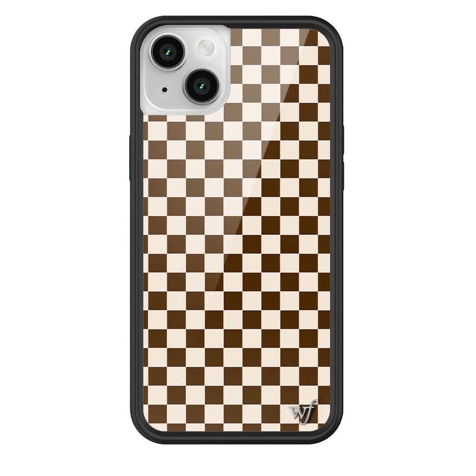 Checkers | Brown iPhone Case