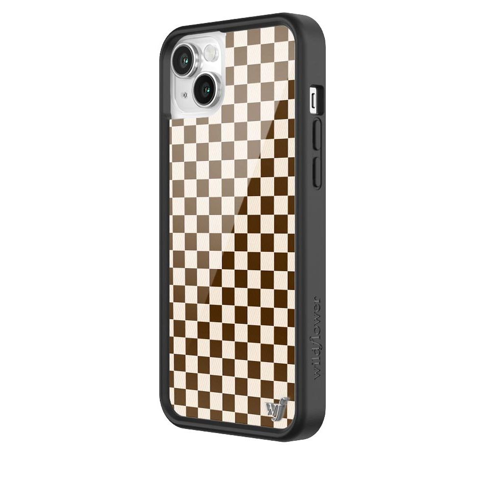 Checkers | Brown iPhone Case