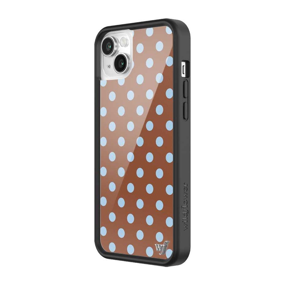 Polka Dot | Brown and Blue iPhone Case
